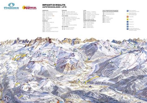 Panoramica delle piste da sci e degli impianti di risalita a Lorica