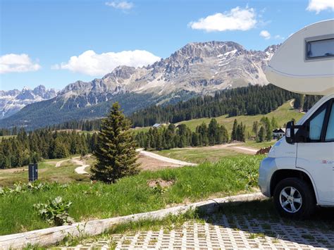 vista dell'area di sosta camper