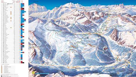 Mappa della località di Badia con indicazione del Bar Seggiovie S. Croce