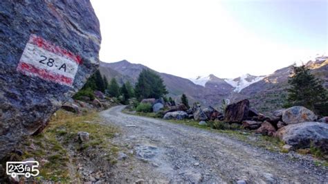 Tracciato del sentiero che conduce al Rifugio Branca