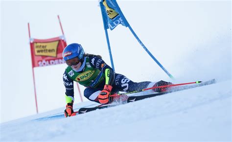 grafico con la classifica della prima manche dello slalom di Semmering
