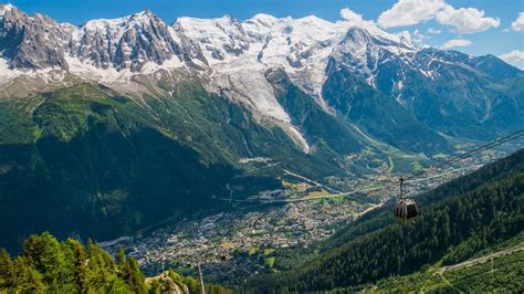Panorama di Chamonix con il Monte Bianco sullo sfondo