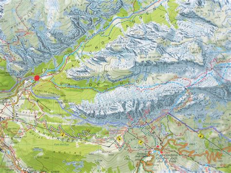Schema delle piste da fondo della Vallunga con indicazione dei livelli di difficoltà.