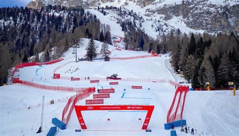 Schema di una pista da sci con indicazione delle barriere frangivento e di altri elementi accessori