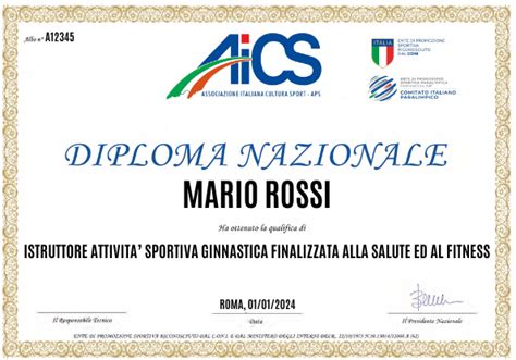 Schema del percorso formativo AICS per tecnici sportivi