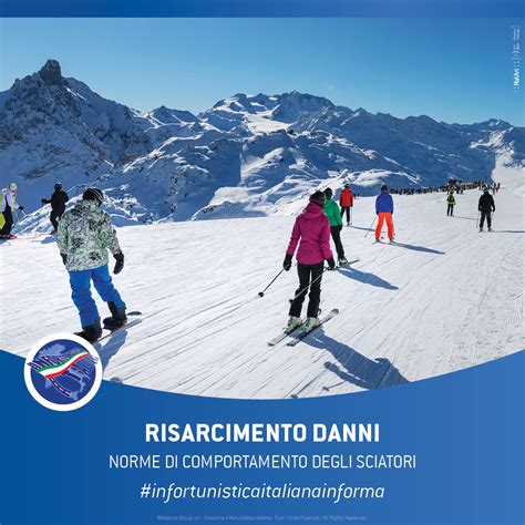 Infografica che mostra le regole fondamentali di comportamento sulle piste da sci.