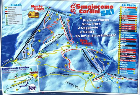 mappa delle piste di San Giacomo di Roburent