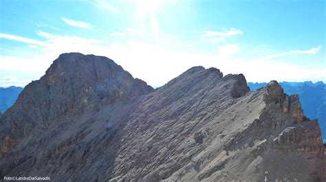 Vista della Cresta degli Invalidi dalla normale al Cimon del Froppa