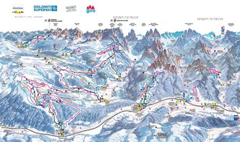 Mappa delle piste della Ski Area Padola - Comelico
