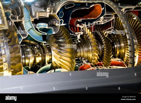 Dettaglio di un motore turbo moderno