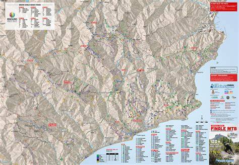 Mappa generale delle zone di riding a Finale Ligure