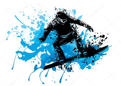 Illustrazione che mostra come cadere in modo sicuro su uno snowboard.
