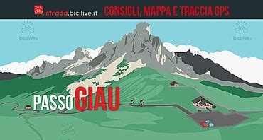 Mappa del Passo Giau e dintorni