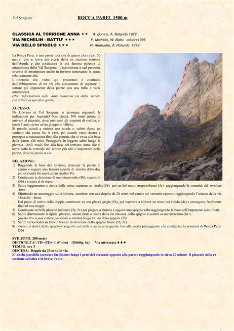 Sezione di un itinerario di montagna con indicazioni su sentiero, rocce e cengia.