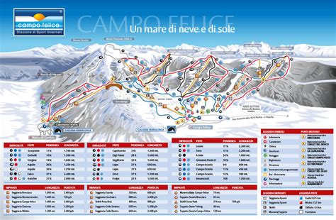 Mappa delle piste di Campo Felice - Rocca di Cambio