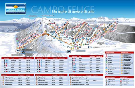 Mappa delle piste di Campo Felice
