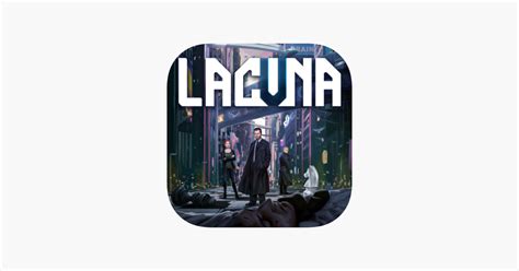 Copertina del gioco Lacuna con elementi noir e sci-fi.