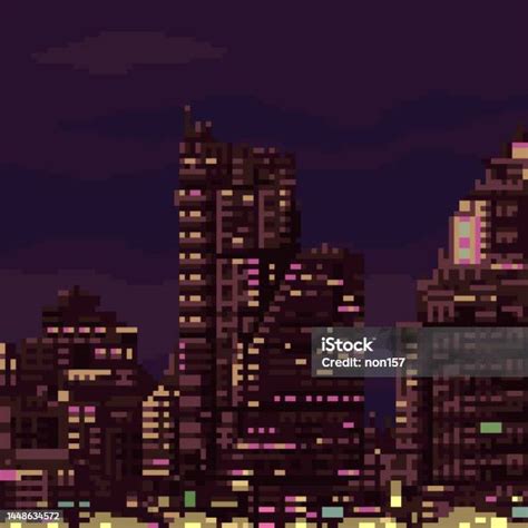 Esempio di ambientazione in pixel art di Lacuna, con dettagli noir e futuristici.