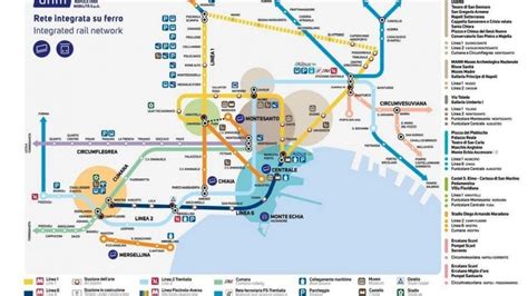 Mappa dei trasporti pubblici dell'isola di Capri