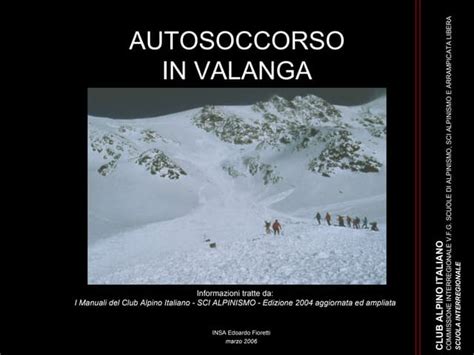 Illustrazione delle tecniche di ricerca e scavo in caso di valanga.