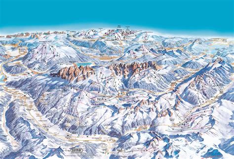 Mappa schematica del comprensorio Skirama Dolomiti con evidenziata l'area Paganella.