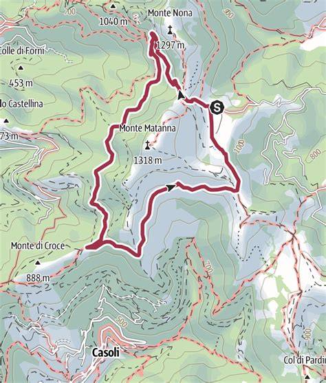 Mappa schematica degli itinerari escursionistici che partono dal Colle Bettaforca