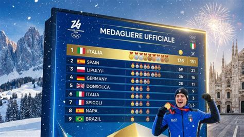 Grafico a barre che mostra il medagliere olimpico del biathlon per nazione.