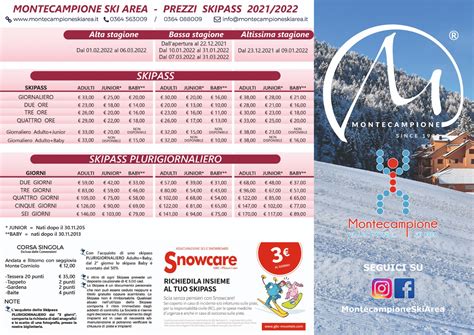 Tabella riassuntiva dei prezzi per gli skipass stagionali di Ovindoli per la stagione 2024-2025, suddivisa per categorie di età (Ragazzi, Adulti, Senior).