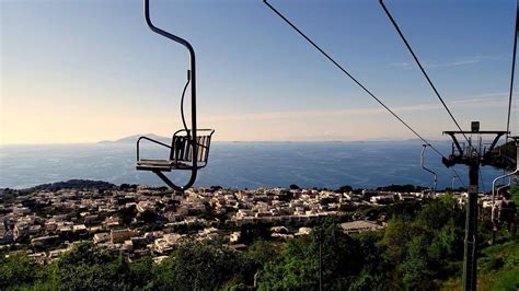 Panorama di Capri visto dalla seggiovia di Monte Solaro