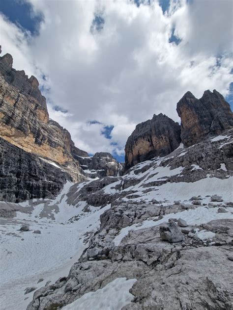 Percorso di sci alpinismo tra le guglie dolomitiche del Brenta