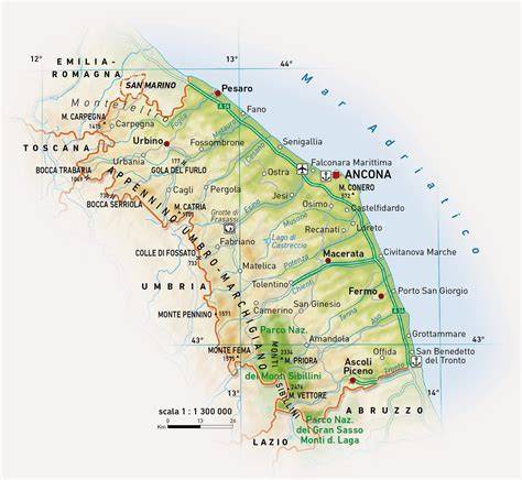 Mappa delle province interessate dai contributi regionali per le stazioni sciistiche