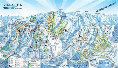 Infografica sulla ripartizione delle piste per difficoltà nel comprensorio Via Lattea
