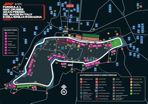 Mappa del circuito dell'Autodromo di Adria