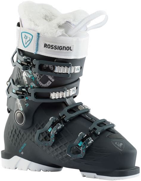 Schema tecnico che illustra la struttura dello scarpone Rossignol Alltrack 70 da donna, evidenziando il gambetto mobile e la tecnologia Generative Design Grid.