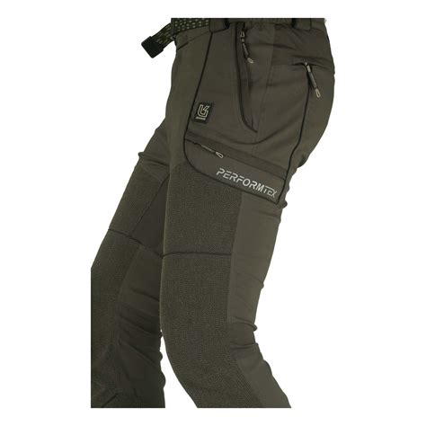 Immagine ravvicinata che mostra i rinforzi in tessuto CORDURA® sui pantaloni da sci Phenix.