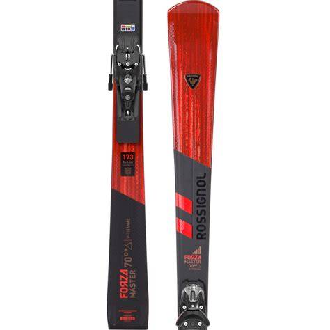Schema delle caratteristiche costruttive dello sci Rossignol Forza 70°+ V-ti Master R22
