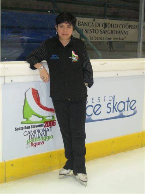 Foto d'archivio di Franca Bianconi durante una competizione