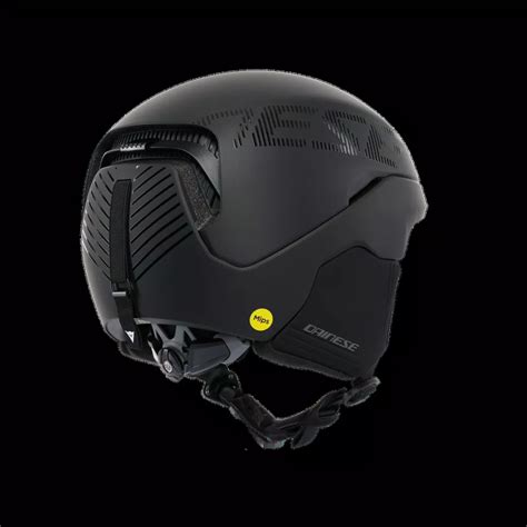 Casco da sci da competizione con protezioni visibili