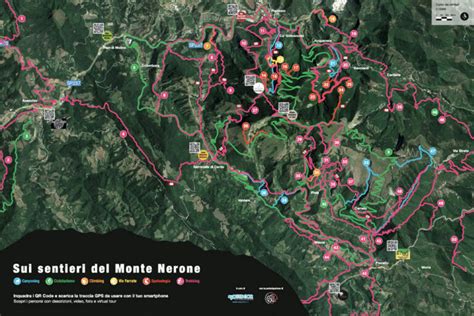 Mappa stilizzata dei sentieri del Freeride Birrasprint a Cucciago con indicazione dei punti di interesse e delle diverse PS.