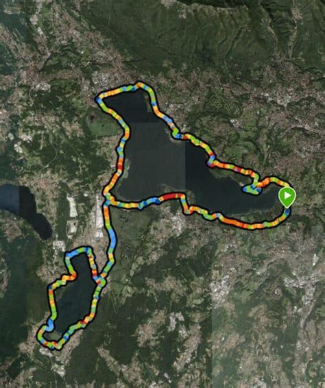 mappa schematica del percorso escursionistico al Lago di Lusia
