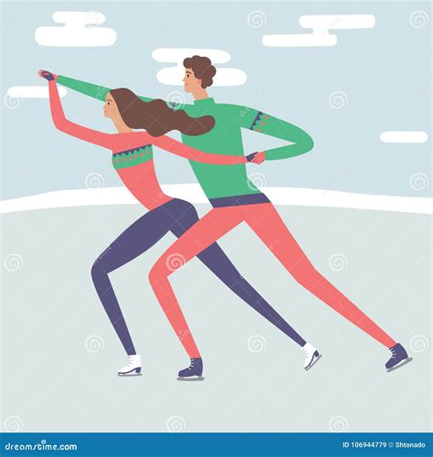 Illustrazione stilizzata di pattinatori di short track in azione, con enfasi sulla velocità e la competizione ravvicinata.