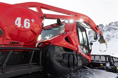 Rendering di un PistenBully con particolare attenzione al design e all'aerodinamica