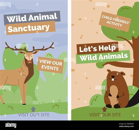 Illustrazione di animali selvatici nel santuario Animanatura