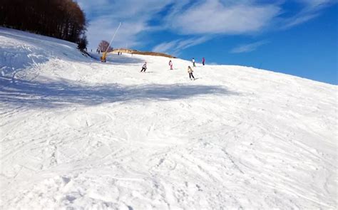 Vista panoramica delle piste da sci di Roccaraso con innevamento ottimale
