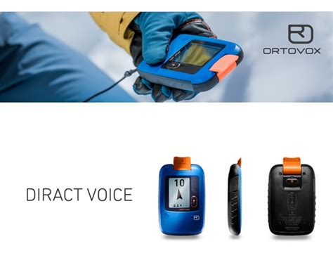 Primo piano del dispositivo DIRACT VOICE con indicazioni visive e audio