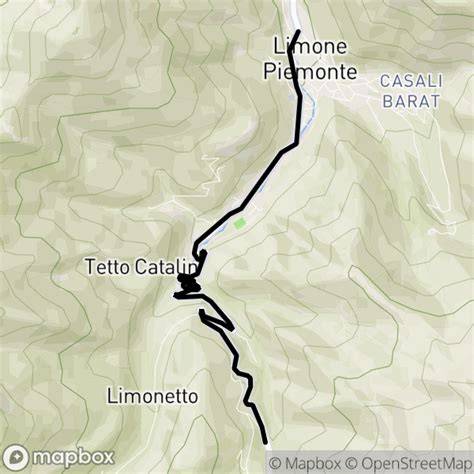 Mappa stradale che mostra il percorso per Limone Piemonte dall'autostrada A6