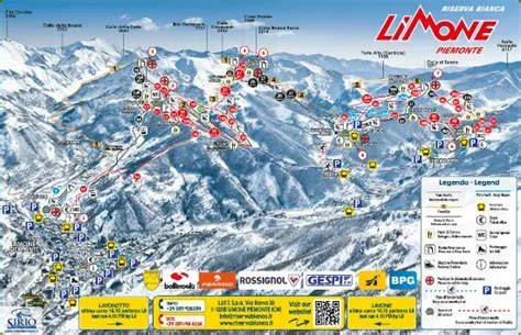 Schema degli impianti di risalita di Limone Piemonte con indicazione delle tipologie e capacità