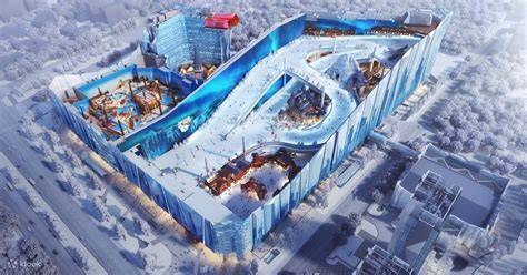 Schema delle piste del Shanghai Snow World con indicazione delle pendenze