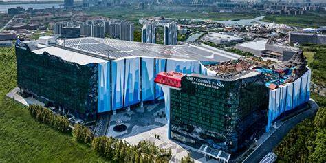 Mappa che mostra la posizione del Shanghai Snow World rispetto al centro di Shanghai
