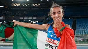 grafica con i pettorali delle atlete italiane